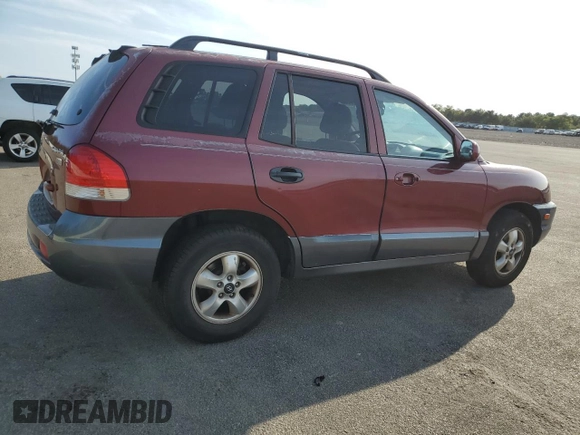 2005 Hyundai Santa Fe GLS with VIN KM8SC13E05U900292, listed as a Copart auction lot 72005604 with 121,849 mi miles and Salvage Title. Bid and sale history available at carsss.com. Image 3.