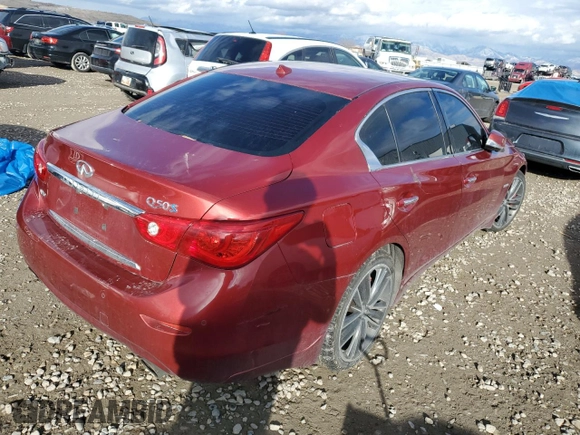 2014 Infiniti Q50 Hybrid Sport with VIN JN1AV7ARXEM702518, listed as a Copart auction lot 44675065 with 132,754 mi miles and Salvage Title. Bid and sale history available at carsss.com. Image 3.