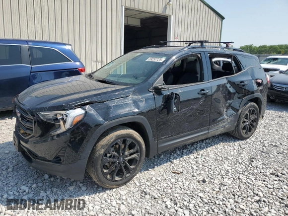 2020 GMC Terrain SLT with VIN 3GKALVEX6LL301785, listed as a Copart auction lot 59257725 with 39,134 mi miles and Salvage title. Bid and sale history available at DreamBid. Image 1.
