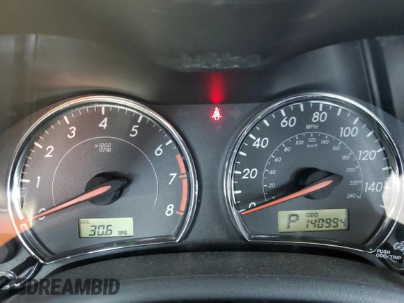2011 Toyota Corolla L with VIN 2T1BU4EE5BC596305, listed as a Copart auction lot 52347915 with 140,994 mi miles and Salvage Title. Bid and sale history available at carsss.com. Image 9.