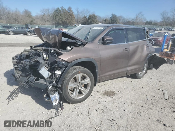 2018 Toyota Highlander Limited with VIN 5TDYZRFH0JS238746, listed as a Copart auction lot 46873115 with 110,587 mi miles and Salvage title. Bid and sale history available at DreamBid. Image 1.