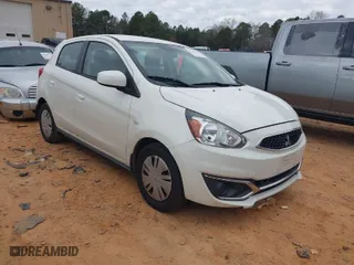 2019 Mitsubishi Mirage ES with VIN ML32A3HJ8KH006642, listed as a IAAI auction lot 41119370 with 129,533 mi miles. Bid and sale history available at carsss.com. Image 1.