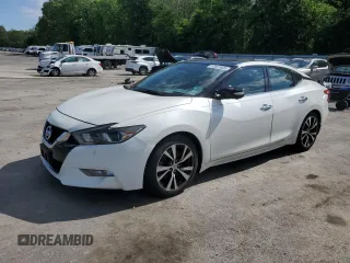 2018 Nissan Maxima SV with VIN 1N4AA6AP5JC401193, listed as a Copart auction lot 57651605 with 63,757 mi miles and Salvage title. Bid and sale history available at DreamBid. Image 1.