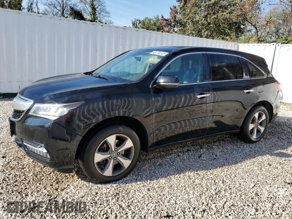 2016 Acura MDX with VIN 5FRYD3H2XGB013721, listed as a Copart auction lot 74907824 with 111,963 mi miles and Clean Title. Bid and sale history available at carsss.com. Image 1.
