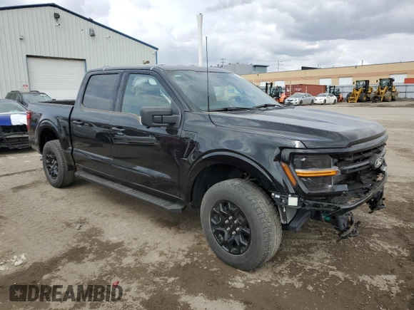 2024 Ford F-150 XLT with VIN 1FTEW3LP8RKD69396, listed as a Copart auction lot 45628915 with 831 mi miles and Salvage Title. Bid and sale history available at carsss.com. Image 4.