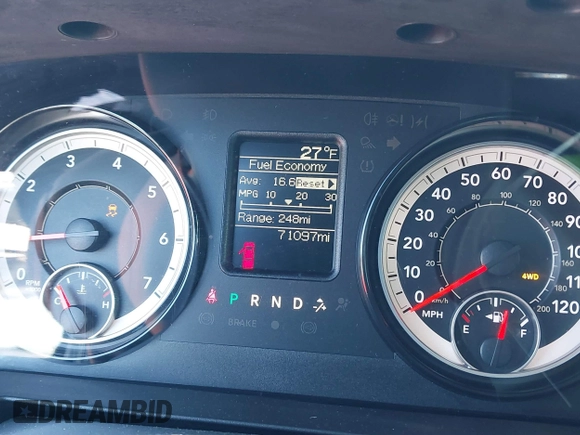 2018 Ram 1500 Express with VIN 1C6RR7FG4JS260831, listed as a IAAI auction lot 41294871 with 71,097 mi miles. Bid and sale history available at carsss.com. Image 16.