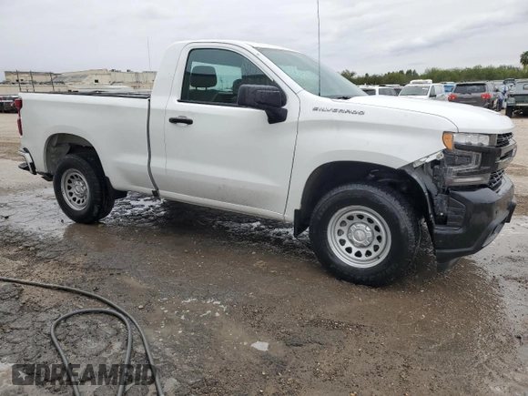 2021 Chevrolet Silverado 1500 Work Truck with VIN 3GCNWAEH1MG368245, listed as a Copart auction lot 87258974 with 18,897 mi miles and Clean Title. Bid and sale history available at carsss.com. Image 4.
