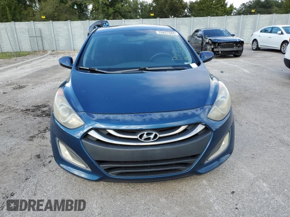 2014 Hyundai Elantra GT with VIN KMHD35LH2EU181072, listed as a Copart auction lot 76887584 with 0 mi miles and Salvage Title. Bid and sale history available at carsss.com. Image 5.