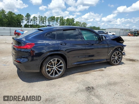 2019 BMW X4 M40i with VIN 5UXUJ5C58KLJ64129, listed as a Copart auction lot 62015753 with 0 mi miles. Bid and sale history available at carsss.com. Image 3.