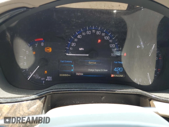 2016 Cadillac CTS Luxury Collection RWD with VIN 1G6AR5SX9G0113699, listed as a Copart auction lot 52864495 with 30,860 mi miles and Salvage Title. Bid and sale history available at DreamBid. Image 9.