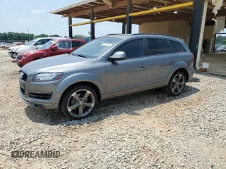 2015 Audi Q7 Premium Plus with VIN WA1LGAFE8FD006318, listed as a Copart auction lot 59210825 with 91,891 mi miles and Salvage title. Bid and sale history available at DreamBid. Image 1.