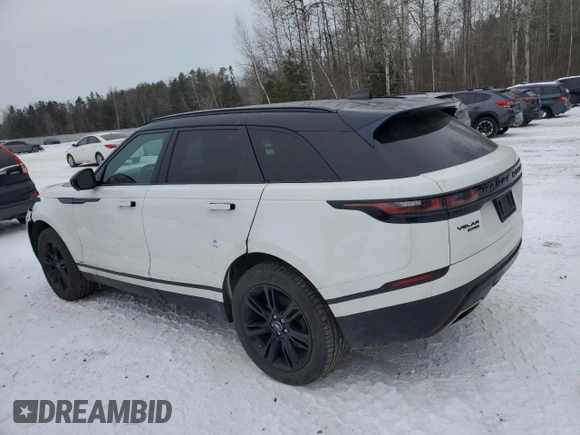 2020 Land Rover Range Rover Velar z VIN SALYK2FX9LA284099, wystawiony jako Copart lot #41687225 z przebiegiem 92 330 mil mil oraz Czysty tytuł • Clean title. Historia ofert i sprzedaży dostępna na DreamBid. Obrazek 2.