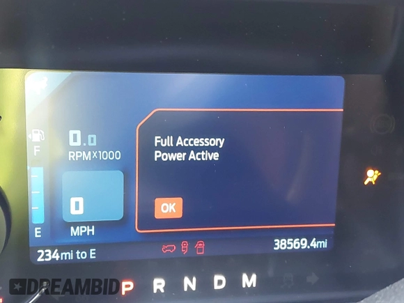 2021 Ford Bronco z VIN 1FMDE5CP5MLA98340, wystawiony jako IAAI lot #42064998 z przebiegiem 38 569 mil mil oraz . Historia ofert i sprzedaży dostępna na DreamBid. Obrazek 16.