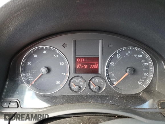 2009 Volkswagen Jetta z VIN 3VWHZ71KX9M011693, wystawiony jako Copart lot #87076904 z przebiegiem 157 478 mil mil oraz Szkoda całkowita • Salvage title. Historia ofert i sprzedaży dostępna na DreamBid. Obrazek 9.