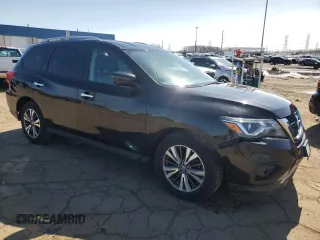 2017 Nissan Pathfinder SV with VIN 5N1DR2MM3HC697511, listed as a Copart auction lot 51979005 with 136,300 mi miles and Clean Title. Bid and sale history available at carsss.com. Image 4.