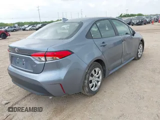 2024 Toyota Corolla LE with VIN 5YFB4MDE6RP179593, listed as a IAAI auction lot 42125565 with 25,856 mi miles. Bid and sale history available at carsss.com. Image 4.