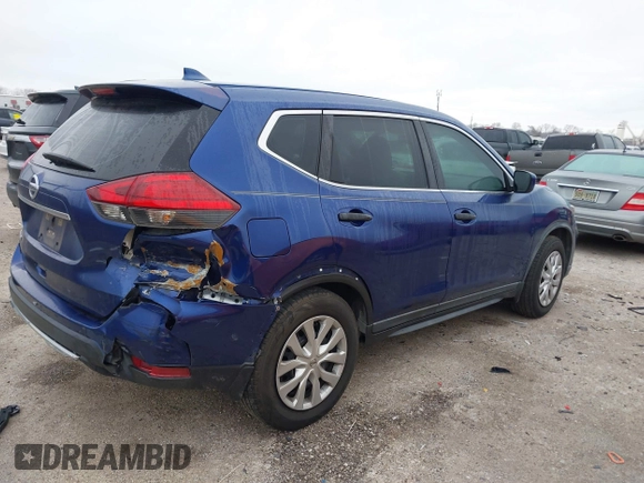 2017 Nissan Rogue S with VIN KNMAT2MT3HP594985, listed as a IAAI auction lot 41467417 with 181,372 mi miles and . Bid and sale history available at DreamBid. Image 4.
