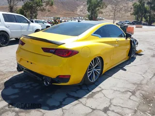 2021 Infiniti Q60 Luxe with VIN JN1EV7KK6MM410673, listed as a IAAI auction lot 39676284 with 40,006 mi miles and . Bid and sale history available at DreamBid. Image 4.