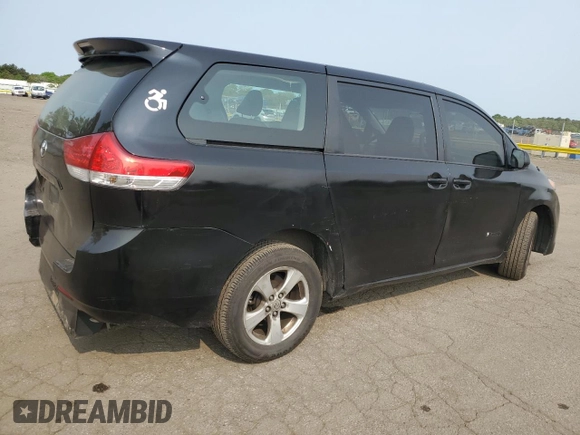 2014 Toyota Sienna L z VIN 5TDZK3DC4ES489028, wystawiony jako Copart lot #59354265 z przebiegiem 196 353 mil mil oraz Czysty tytuł • Clean title. Historia ofert i sprzedaży dostępna na DreamBid. Obrazek 3.