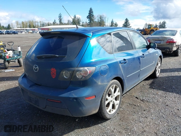 2008 Mazda Mazda3 s Sport with VIN JM1BK343781796292, listed as a IAAI auction lot 41970668 with 197,050 mi miles. Bid and sale history available at carsss.com. Image 4.
