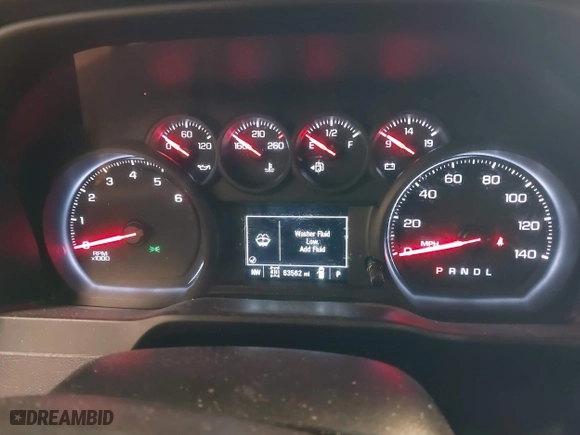 2019 Chevrolet Silverado 1500 Work Truck with VIN 1GCRYAEH3KZ379420, listed as a IAAI auction lot 41542462 with 63,562 mi miles. Bid and sale history available at carsss.com. Image 7.
