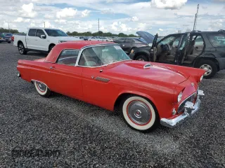1955 Ford Thunderbird with VIN P5FH185381, listed as a Copart auction lot 73986904 with 2,206 mi miles and Salvage Title. Bid and sale history available at DreamBid. Image 4.