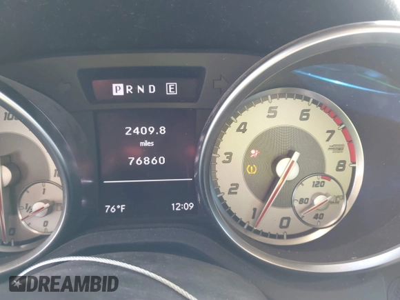 2013 Mercedes-Benz SLK-Class SLK 250 with VIN WDDPK4HA9DF058128, listed as a IAAI auction lot 41809272 with 76,860 mi miles. Bid and sale history available at carsss.com. Image 7.