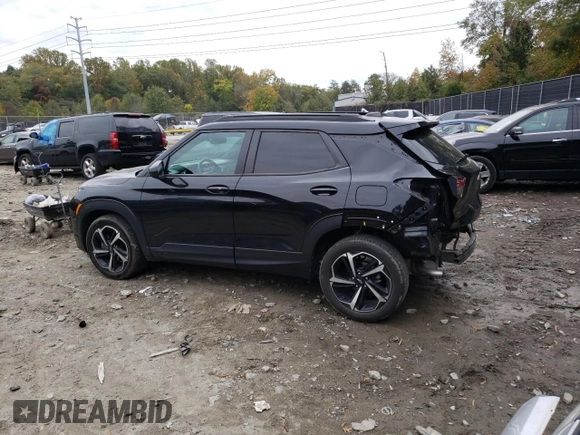 2021 Chevrolet TrailBlazer RS with VIN KL79MTSL7MB057033, listed as a Copart auction lot 72560823 with 53,177 mi miles. Bid and sale history available at carsss.com. Image 2.
