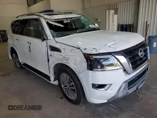 2022 Nissan Armada SL with VIN JN8AY2BCXN9160569, listed as a Copart auction lot 69998584 with 64,025 mi miles and Salvage Title. Bid and sale history available at carsss.com. Image 4.