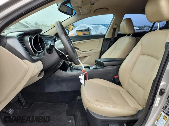 2014 Kia Optima LX with VIN 5XXGM4A76EG342533, listed as a Copart auction lot 59279775 with 108,598 mi miles and Salvage title. Bid and sale history available at DreamBid. Image 7.