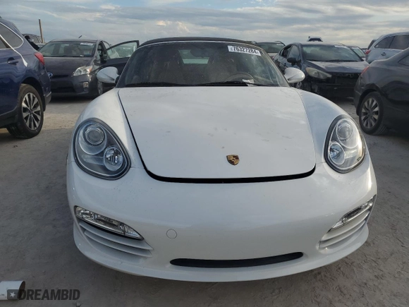 2009 Porsche Boxster with VIN WP0CA29849S710180, listed as a Copart auction lot 76327284 with 0 mi miles and Non Repairable. Bid and sale history available at carsss.com. Image 5.
