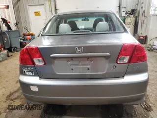 2004 Honda Civic LX with VIN 2HGES16594H615805, listed as a Copart auction lot 49741785 with 194,216 mi miles and Salvage Title. Bid and sale history available at carsss.com. Image 6.