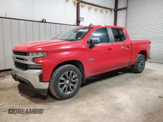 2020 Chevrolet Silverado 1500 LT with VIN 3GCPWCED0LG267262, listed as a Copart auction lot 45752815 with 106,765 mi miles and Salvage Title. Bid and sale history available at carsss.com. Image 1.