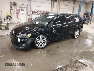 2015 Volkswagen Golf SportWagen TDI SE with VIN 3VWCA7AU0FM504779, listed as a IAAI auction lot 41447522 with 126,881 mi miles. Bid and sale history available at carsss.com. Image 2.