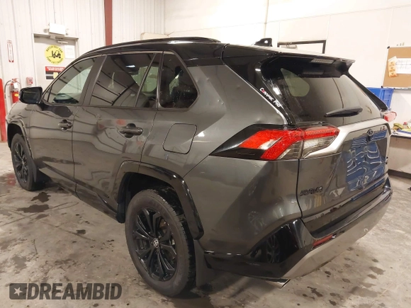 2023 Toyota RAV4 Hybrid XSE with VIN 4T3E6RFV7PU124140, listed as a IAAI auction lot 42201073 with 50,942 mi miles and . Bid and sale history available at DreamBid. Image 3.