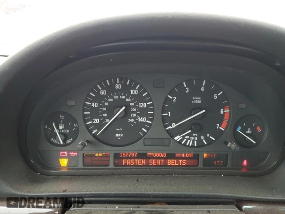 2001 BMW 7 Series 740iA with VIN WBAGG83411DN85508, listed as a Copart auction lot 42105654 with 167,797 mi miles and Non Repairable. Bid and sale history available at carsss.com. Image 9.