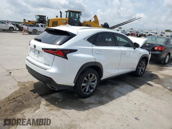 2020 Lexus NX 300 F Sport with VIN JTJSARBZ5L5010517, listed as a Copart auction lot 56930315 with Not provided miles and Salvage title. Bid and sale history available at DreamBid. Image 3.