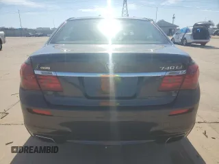 2014 BMW 7 Series 740Li with VIN WBAYE4C59ED138376, listed as a Copart auction lot 76878354 with 73,129 mi miles and Salvage Title. Bid and sale history available at carsss.com. Image 6.