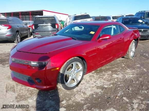 2014 Chevrolet Camaro LT with VIN 2G1FC1E37E9307407, listed as a IAAI auction lot 41263021 with NaN miles. Bid and sale history available at carsss.com. Image 2.