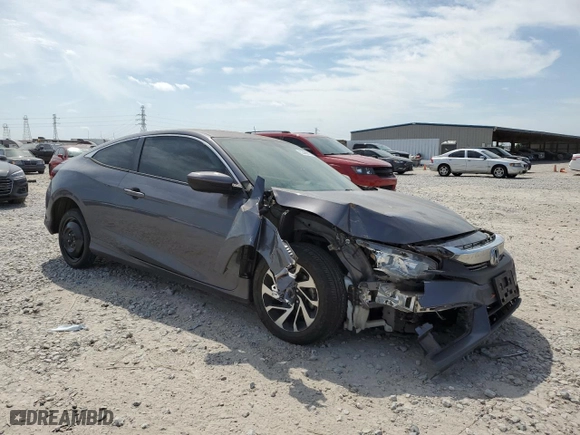 2018 Honda Civic Coupe LX with VIN 2HGFC4B50JH305689, listed as a Copart auction lot 53469915 with 44,375 mi miles and Clean Title. Bid and sale history available at carsss.com. Image 4.
