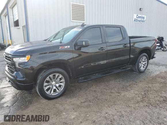 2023 Chevrolet Silverado 1500 RST with VIN 1GCUDEE82PZ183568, listed as a Copart auction lot 73256954 with 30,652 mi miles and Salvage Title. Bid and sale history available at DreamBid. Image 1.