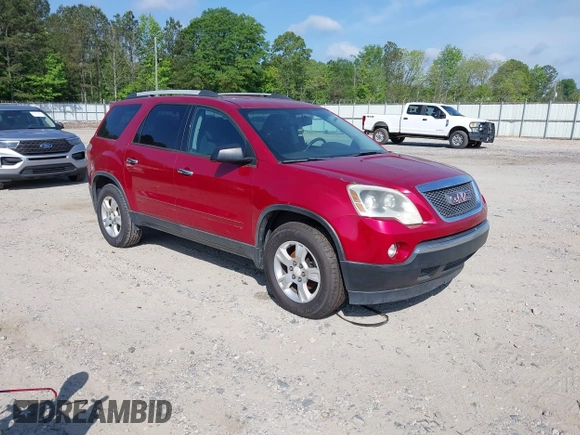 2012 GMC Acadia SLE with VIN 1GKKRPEDXCJ145455, listed as a IAAI auction lot 42184121 with 174,673 mi miles. Bid and sale history available at carsss.com. Image 1.