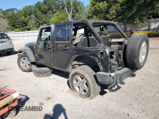 2018 Jeep Wrangler JK Unlimited Sport S with VIN 1C4BJWDG9JL884536, listed as a Copart auction lot 76707124 with 169,277 mi miles and Salvage Title. Bid and sale history available at carsss.com. Image 2.