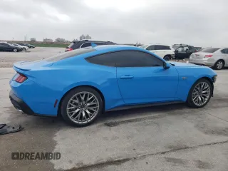 2024 Ford Mustang GT with VIN 1FA6P8CF7R5426438, listed as a Copart auction lot 51600235 with 3,821 mi miles and Salvage Title. Bid and sale history available at carsss.com. Image 3.