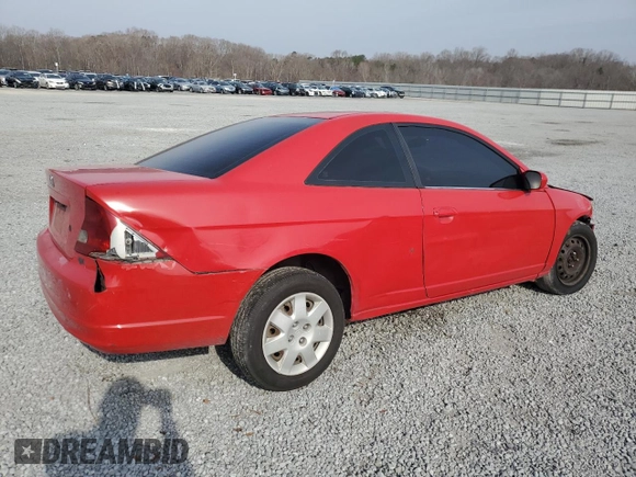 2002 Honda Civic EX with VIN 1HGEM22902L066505, listed as a Copart auction lot 49237775 with 0 mi miles and Salvage Title. Bid and sale history available at carsss.com. Image 3.