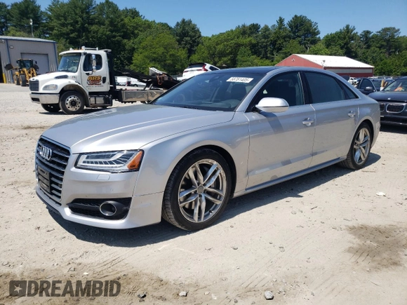 2016 Audi A8 Sport z VIN WAU43AFD7GN005425, wystawiony jako Copart lot #58781405 z przebiegiem 139 435 mil mil oraz Szkoda całkowita • Salvage title. Historia ofert i sprzedaży dostępna na DreamBid. Obrazek 1.