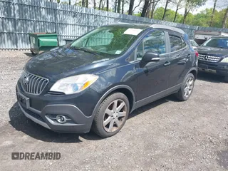 2014 Buick Encore Leather with VIN KL4CJCSB5EB650555, listed as a IAAI auction lot 42208908 with 369,767 mi miles and . Bid and sale history available at carsss.com. Image 2.
