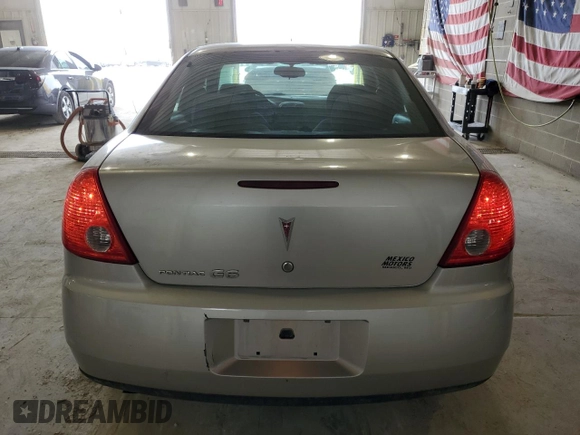 2008 Pontiac G6 with VIN 1G2ZG57B984277889, listed as a Copart auction lot 53244385 with 164,606 mi miles and Salvage Title. Bid and sale history available at carsss.com. Image 6.