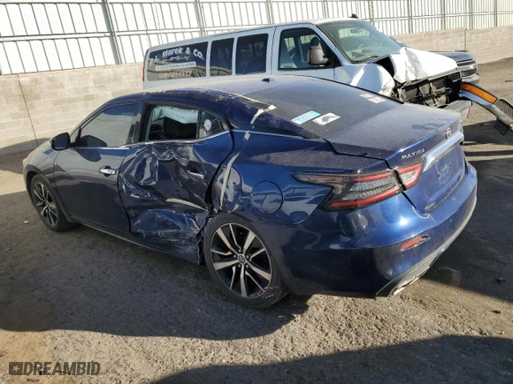 2021 Nissan Maxima SV with VIN 1N4AA6CVXMC503914, listed as a Copart auction lot 47483425 with 74,651 mi miles and Salvage Title. Bid and sale history available at carsss.com. Image 2.