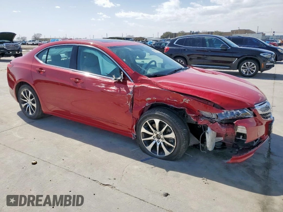 2017 Acura TLX with VIN 19UUB1F30HA000168, listed as a Copart auction lot 47591755 with 112,333 mi miles and Salvage title. Bid and sale history available at DreamBid. Image 4.